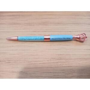 Positivity Quote Pen In Light Blue